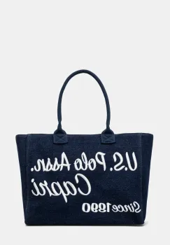 U.S. Polo Assn. geanta de bumbac Pool culoarea bleumarin, BEU2P8697WCO imagine