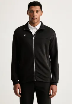 U.S. Polo Assn. hanorac cu fermoar pentru barbati cu bumbac LUXE DHM ZIP THROUGH FUNNEL imagine