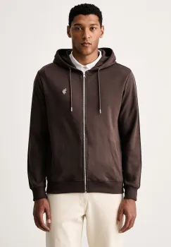 U.S. Polo Assn. hanorac cu fermoar si gluga pentru barbati cu bumbac DHM Interlock Zip imagine