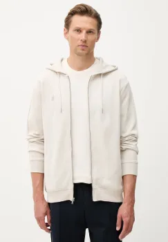 U.S. Polo Assn. hanorac cu fermoar si gluga pentru barbati, cu bumbac DHM Interlock Zip imagine