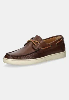 U.S. Polo Assn. mocasini de piele MIGUEL001M/5L1 barbati, culoarea maro, MIGUEL imagine