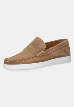 U.S. Polo Assn. mocasini din piele intoarsa MIGUEL002M/5S1 barbati, culoarea maro, MIGUEL imagine