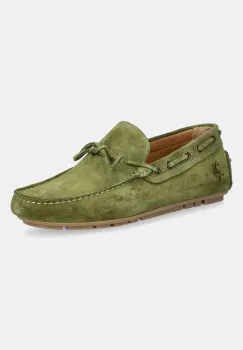 U.S. Polo Assn. mocasini din piele intoarsa PABLO001M/5S1 barbati, culoarea verde, PABLO imagine