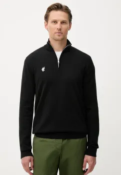 U.S. Polo Assn. pulover pentru barbati, din bumbac COTTON 1/4 ZIP NECK imagine