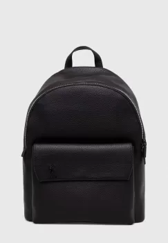 U.S. Polo Assn. rucsac barbati, culoarea negru, mare, neted imagine