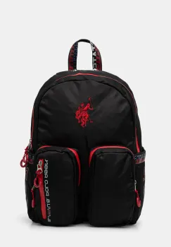 U.S. Polo Assn. rucsac Bozeman barbati, culoarea negru, mare, cu imprimeu, BIUB65679MIA imagine
