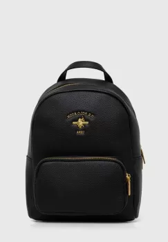 U.S. Polo Assn. rucsac femei, culoarea negru, mic, neted imagine