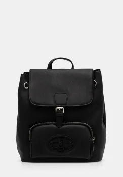 U.S. Polo Assn. rucsac Retro femei, culoarea negru, mic, neted, BIURQ8432WVW imagine