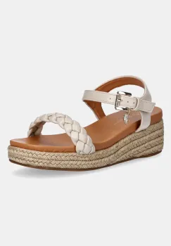 U.S. Polo Assn. sandale ASTRID femei, culoarea bej, toc pana, ASTRID001W/5Y1 imagine