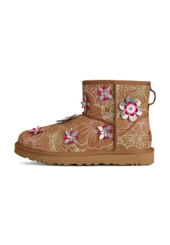 UGG cizme de zapada din piele intoarsa W Classic Mini Meadow imagine