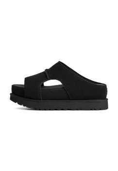 UGG papuci din piele W Goldenstar Hi Cutout Slide imagine