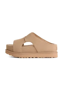 UGG papuci din piele W Goldenstar Hi Cutout Slide imagine