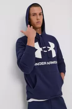 Under Armour Bluza 1357093 barbati, culoarea albastru marin, cu imprimeu imagine