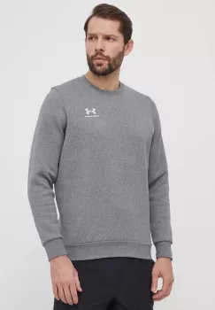 Under Armour bluza barbati, culoarea gri, cu imprimeu imagine