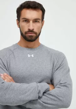 Under Armour bluza barbati, culoarea gri, neted imagine