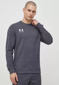 Under Armour bluza barbati, culoarea gri, neted imagine