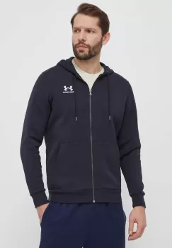 Under Armour bluza barbati, culoarea negru, cu gluga, neted imagine