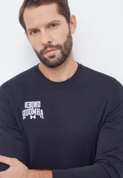 Under Armour bluza barbati, culoarea negru, cu imprimeu imagine