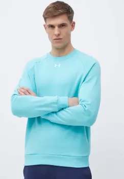 Under Armour bluza barbati, culoarea turcoaz, neted imagine
