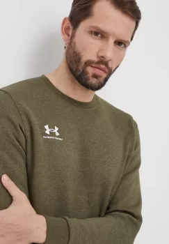 Under Armour bluza barbati, culoarea verde, cu imprimeu imagine