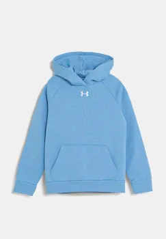 Under Armour bluza copii UA Rival Fleece cu gluga, cu imprimeu imagine