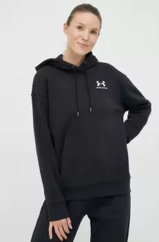 Under Armour bluza femei, culoarea negru, neted imagine