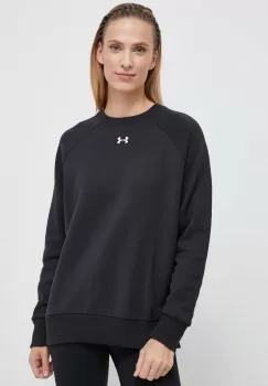 Under Armour bluza femei, culoarea negru, neted imagine