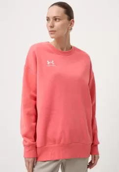 Under Armour bluza femei, culoarea roz, cu imprimeu imagine