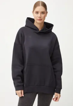 Under Armour bluza Icon Fleece Ultra femei, culoarea negru, cu gluga, neted, 1386501 imagine