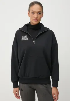 Under Armour bluza Icon HWT Terry femei, culoarea negru, cu imprimeu, 1386495 imagine