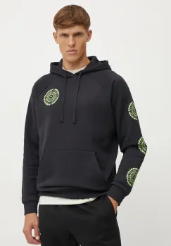 Under Armour bluza Rival Fleece HBR Logo barbati, culoarea negru, cu gluga, cu imprimeu, 1386593 imagine