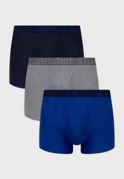 Under Armour boxeri 3-pack barbati, culoarea albastru marin imagine