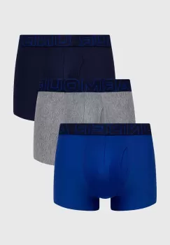 Under Armour boxeri 3-pack barbati, culoarea albastru marin imagine