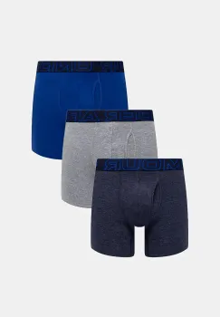 Under Armour boxeri 3-pack barbati, culoarea albastru marin imagine