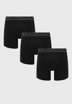 Under Armour boxeri 3-pack barbati, culoarea negru imagine