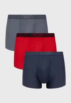 Under Armour boxeri 3-pack barbati, culoarea rosu imagine