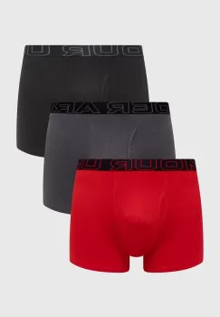 Under Armour boxeri 3-pack barbati, culoarea rosu imagine