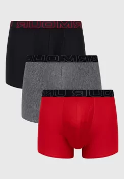 Under Armour boxeri 3-pack barbati, culoarea rosu imagine