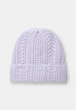 Under Armour caciula culoarea violet, din tricot gros, 1386639 imagine