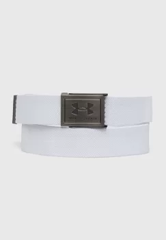Under Armour curea barbati, culoarea alb imagine