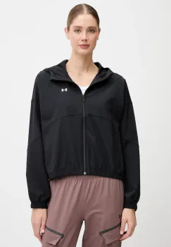 Under Armour geaca Rival Woven culoarea negru, de tranzitie, 6004849 imagine