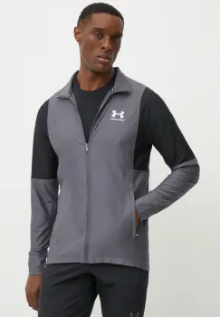 Under Armour hanorac de antrenament Challenger culoarea gri, modelator, 1379494 imagine
