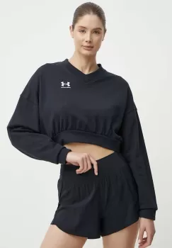 Under Armour hanorac de antrenament Rival culoarea negru, neted imagine