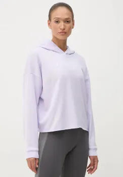 Under Armour hanorac de antrenament Rival culoarea violet, cu gluga, neted imagine