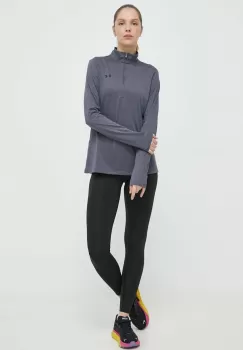 Under Armour hanorac de antrenament Tech 1 culoarea gri, neted imagine