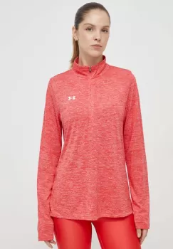 Under Armour hanorac de antrenament Tech 1 culoarea rosu, modelator imagine