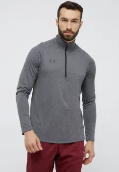 Under Armour hanorac de antrenament Tech 2.0 culoarea gri, melanj imagine