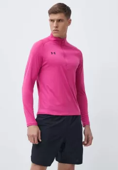 Under Armour hanorac de antrenament Tech 2.0 culoarea roz, melanj imagine