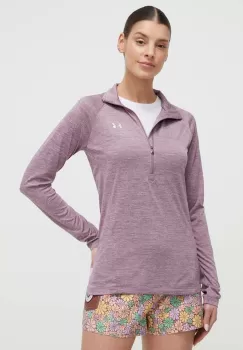 Under Armour hanorac de antrenament Tech culoarea gri, melanj 1320128-001 imagine