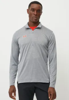 Under Armour hanorac de antrenament UA Tech Geotessa culoarea gri, modelator, 1385260 imagine